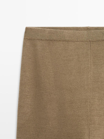 Knit silk blend leggings - LIMITED