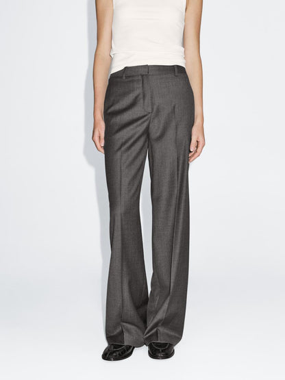 100% wool wide-leg suit trousers