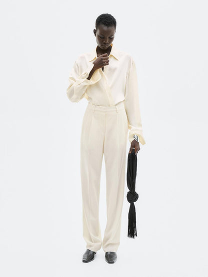 Trousers with double darts - LIMITED