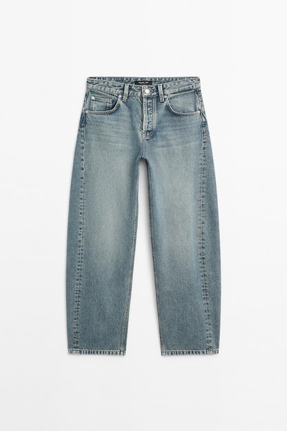 High-waist balloon fit jeans