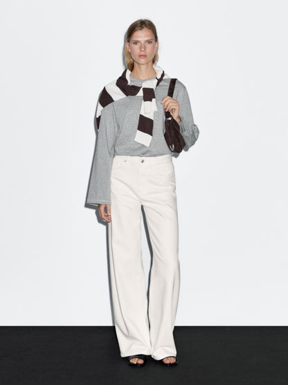 High-waist barrel fit jeans