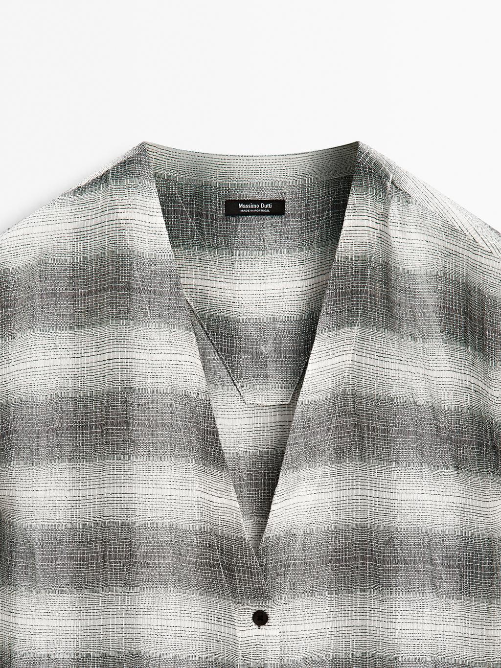 Long check tunic dress