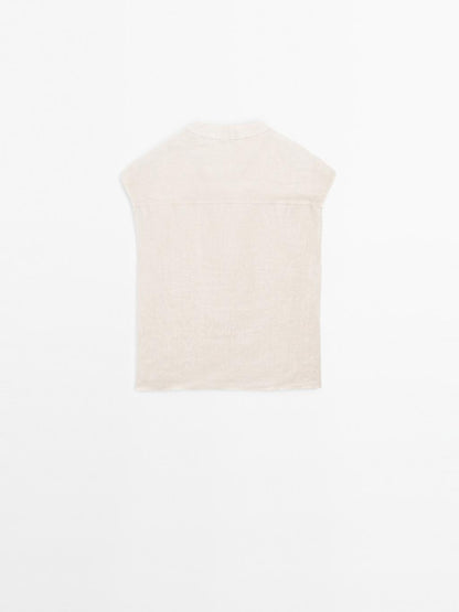 Waistcoat with buttoned chest detail