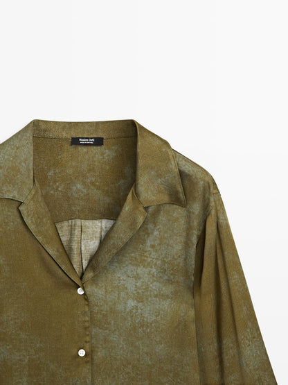 Printed flowing shirt