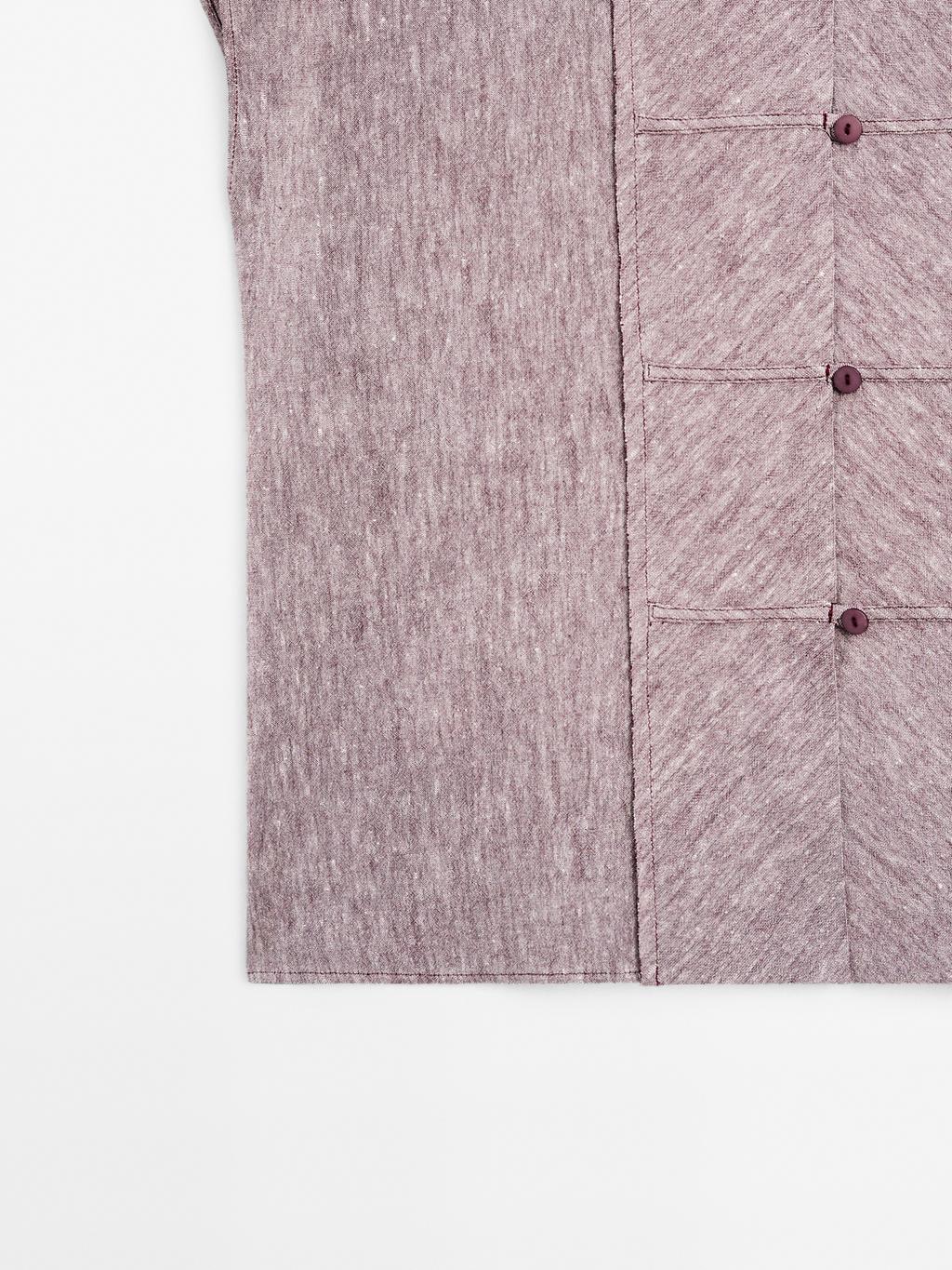 Flowing blouse with bib detail