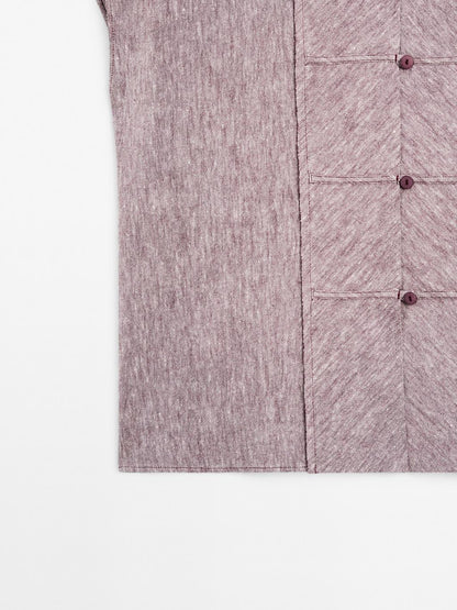 Flowing blouse with bib detail