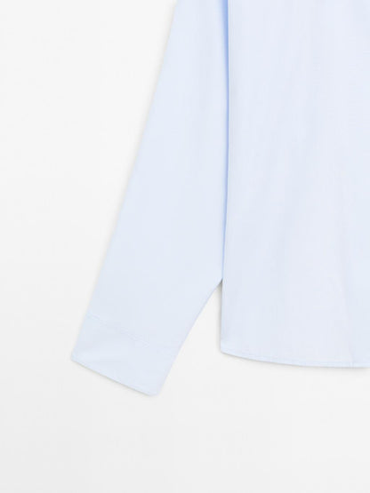 100% cotton poplin shirt