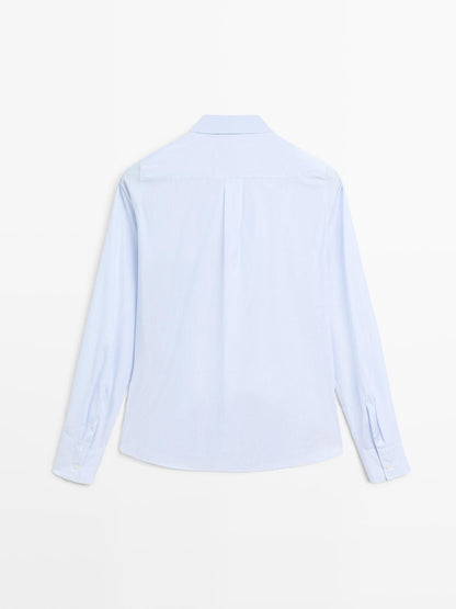 Striped stretch shirt