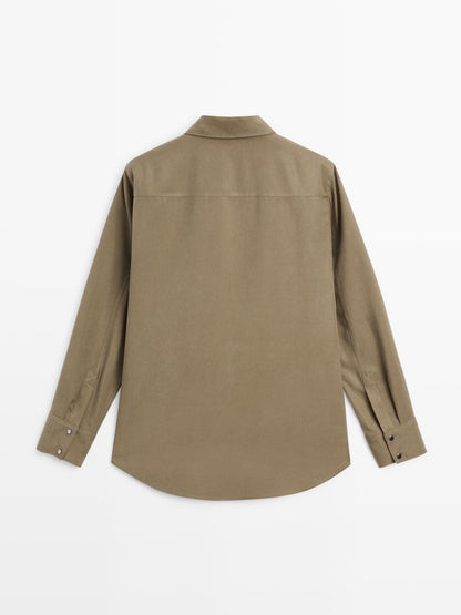 Long shirt with pocket details