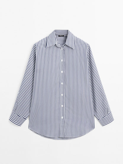 Striped oversize shirt
