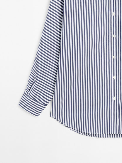 Striped oversize shirt