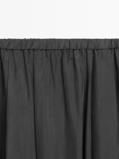 Flowing flared midi skirt