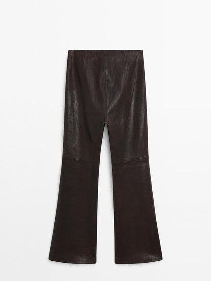 Nappa leather leggings