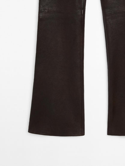 Nappa leather leggings