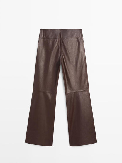 Nappa leather trousers