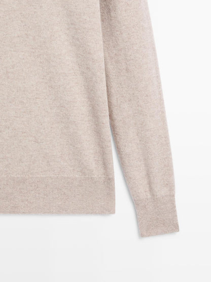 Knit 100% cashmere turtleneck sweater