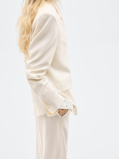 Wool blend crossover blazer - LIMITED