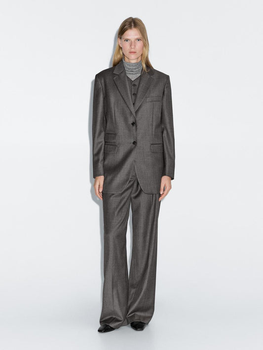 100% wool suit blazer