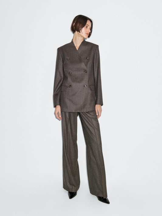 100% wool melange suit blazer