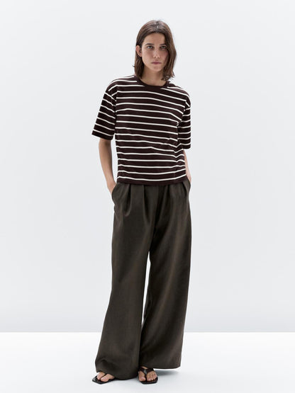 Striped 100% cotton T-shirt