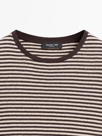 Short sleeve striped shirt