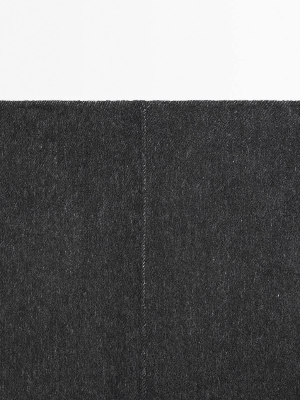 Short faux fur skirt