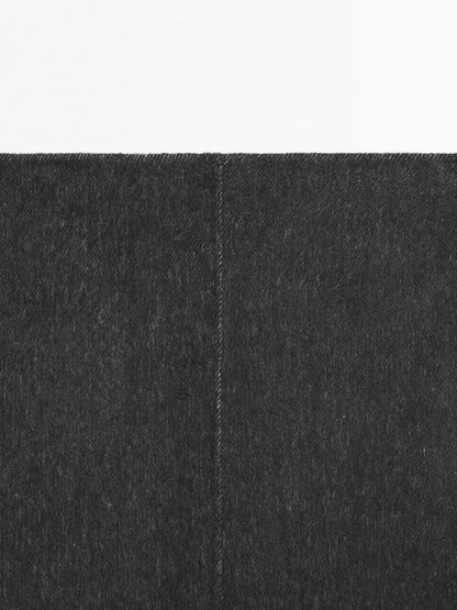 Short faux fur skirt