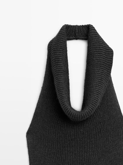 Knit halter midi dress - LIMITED