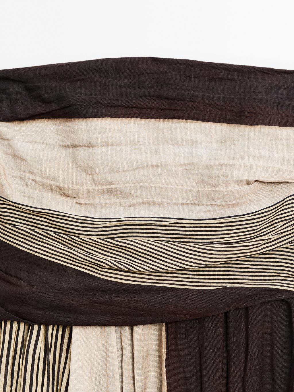 Strapless dress with gathered detail