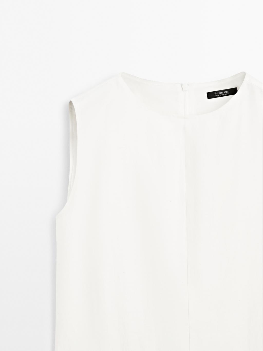 Midi dress with belt detail