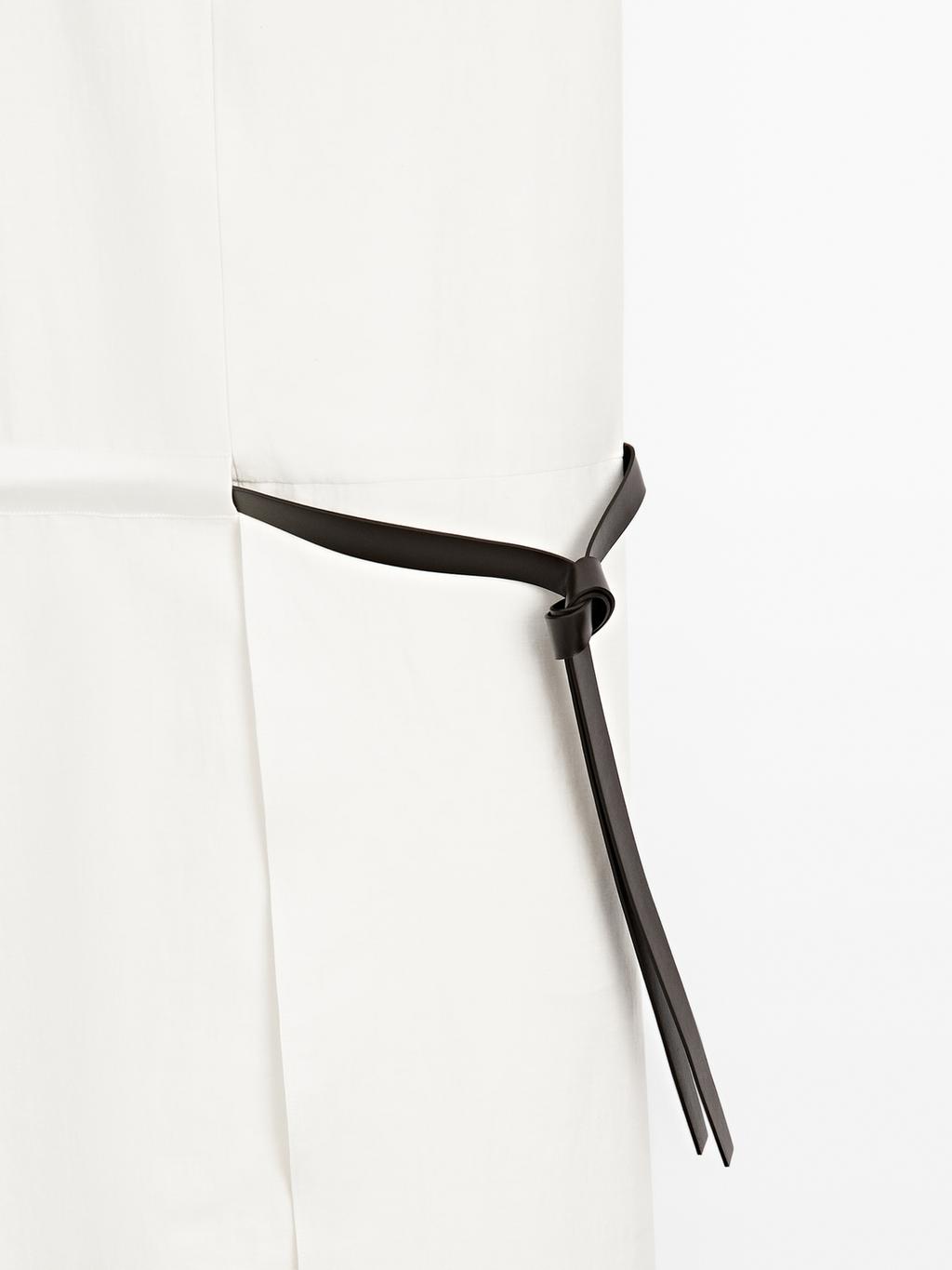 Midi dress with belt detail