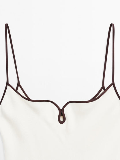 Satin camisole midi dress