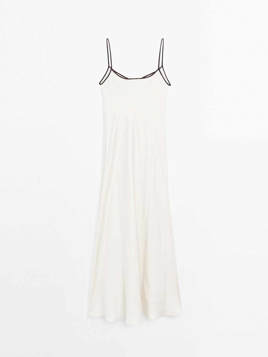 Satin camisole midi dress