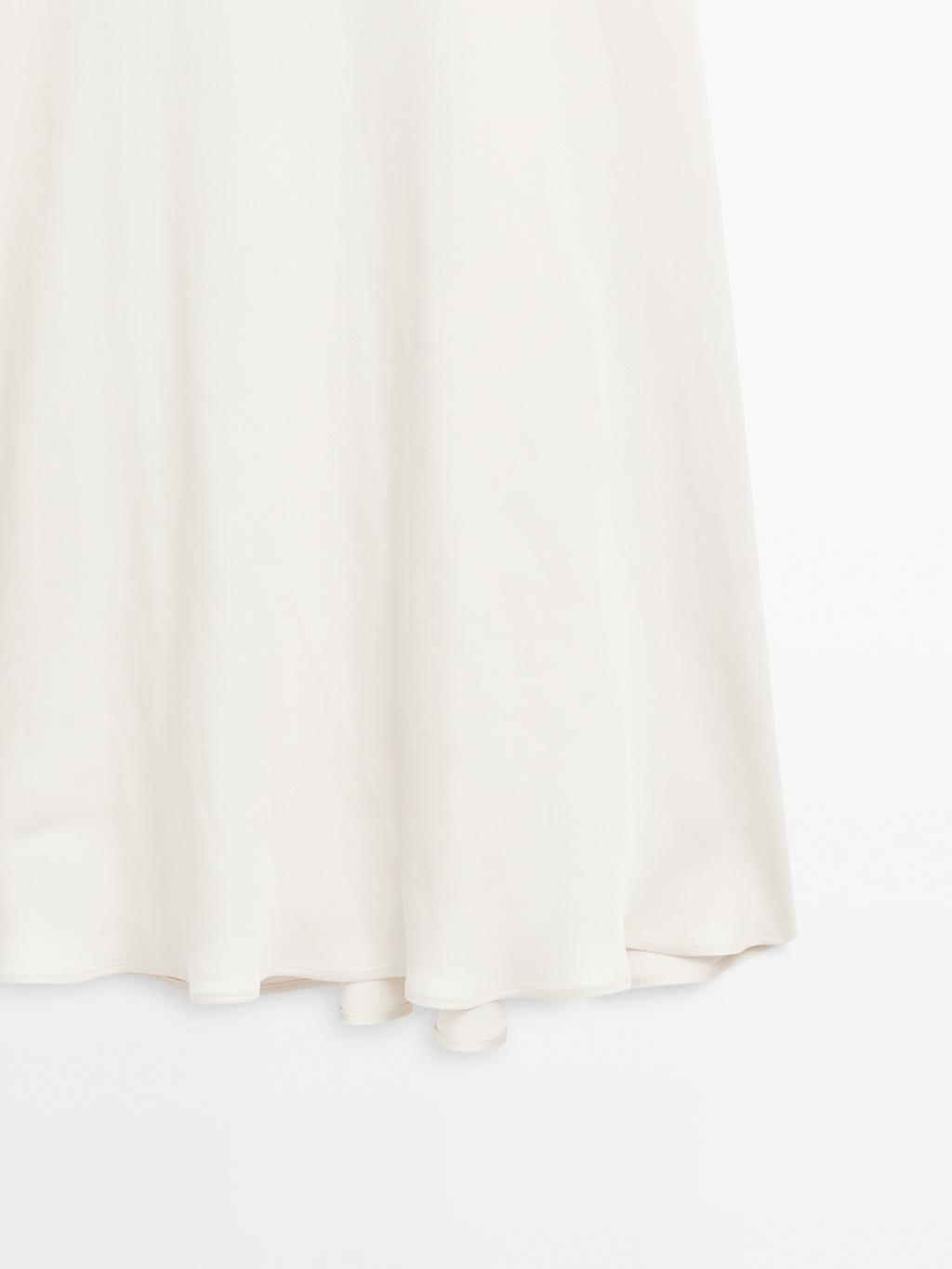 Satin camisole midi dress