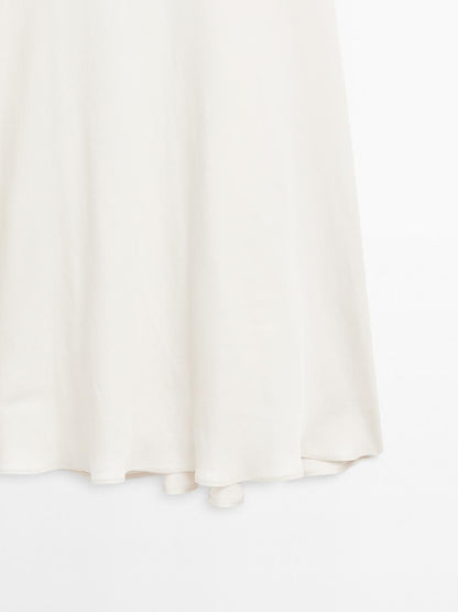 Satin camisole midi dress