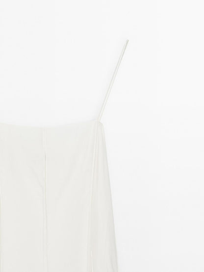 Flowing strappy midi dress