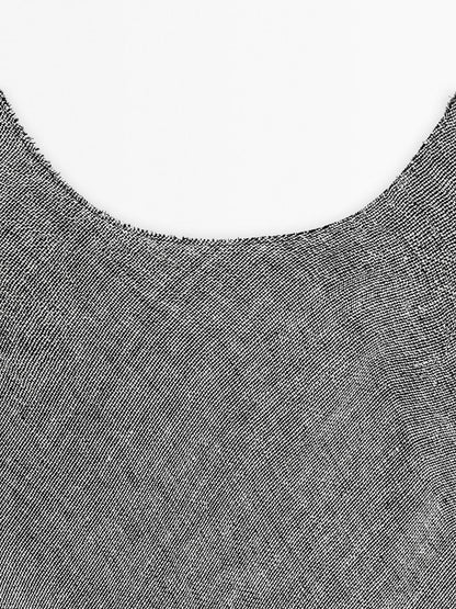 100% linen midi dress