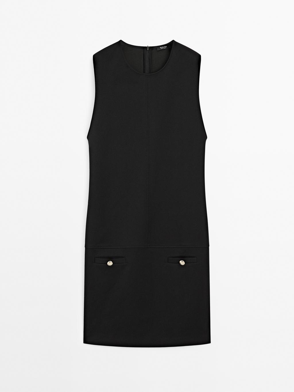 Short dress with button details