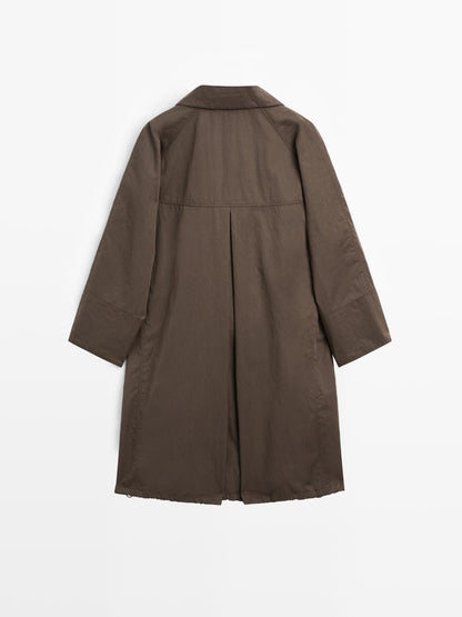 Long parka with detachable gilet