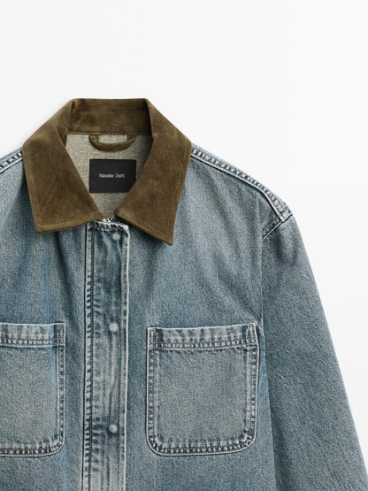 Denim jacket with pockets