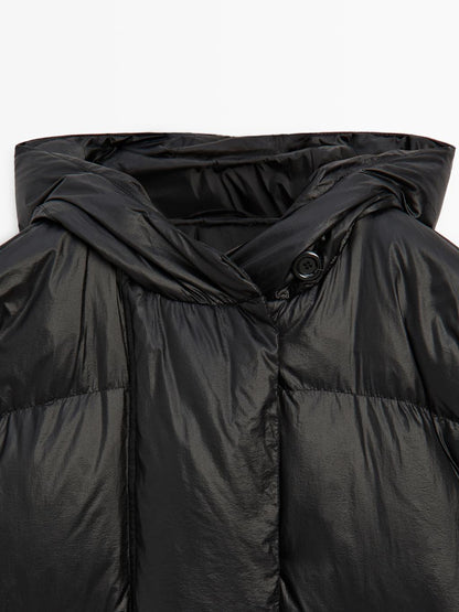 Hooded puffer jacket