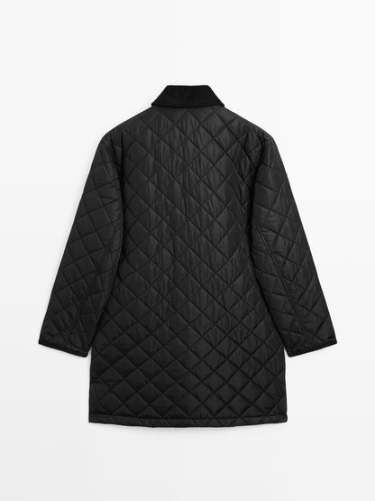 Lightweight water-repellent puffer jacket