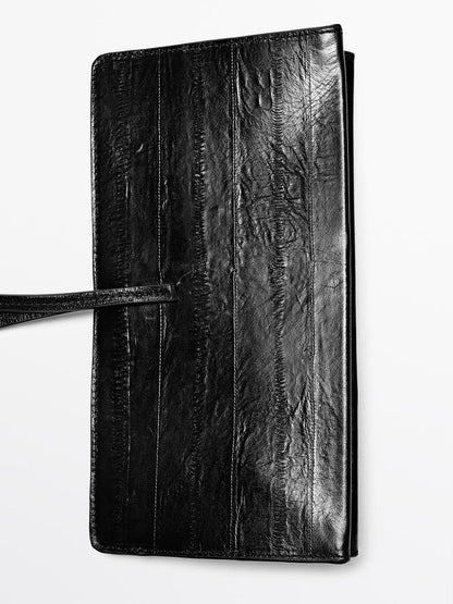 Textured leather handbag