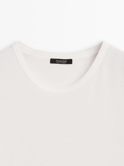 Short sleeve T-shirt with trim details