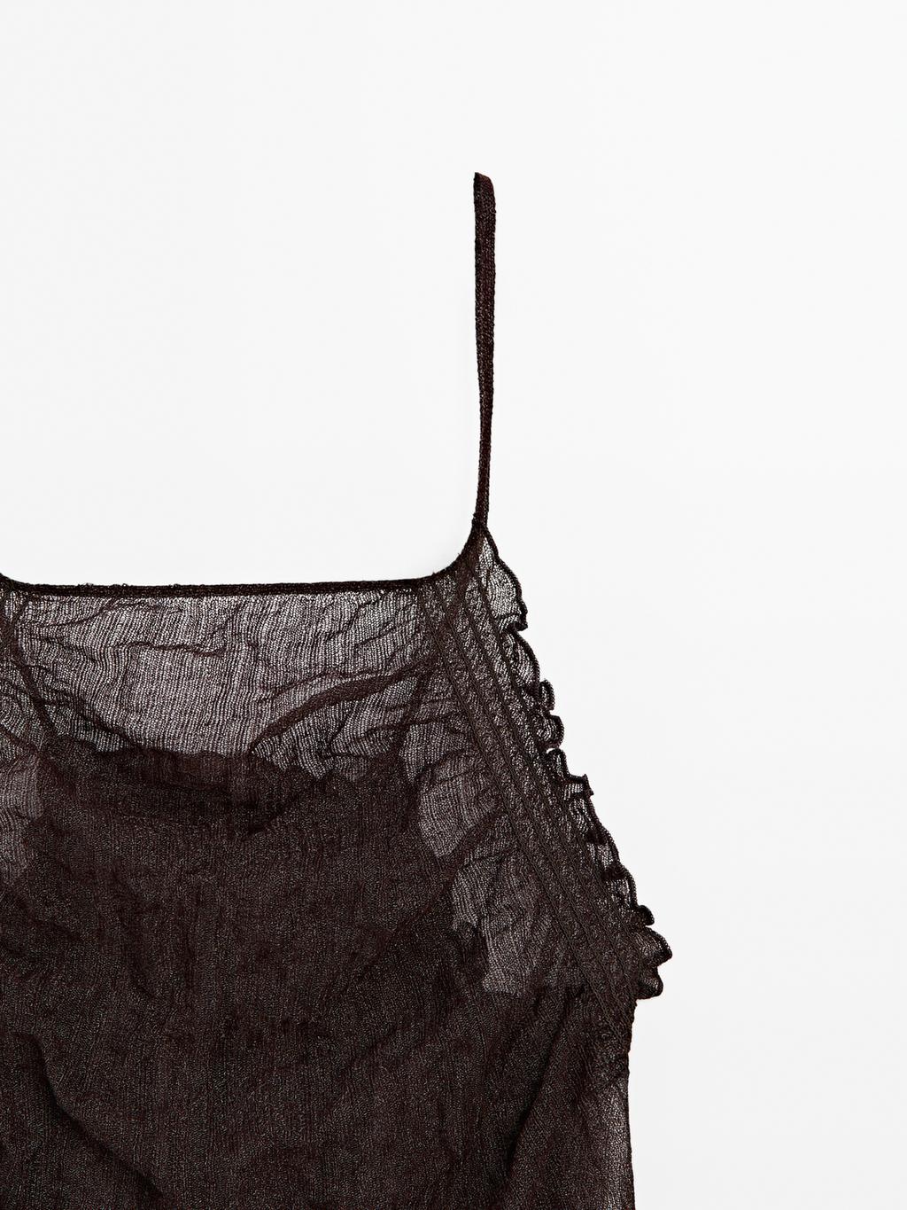 Open back halter top