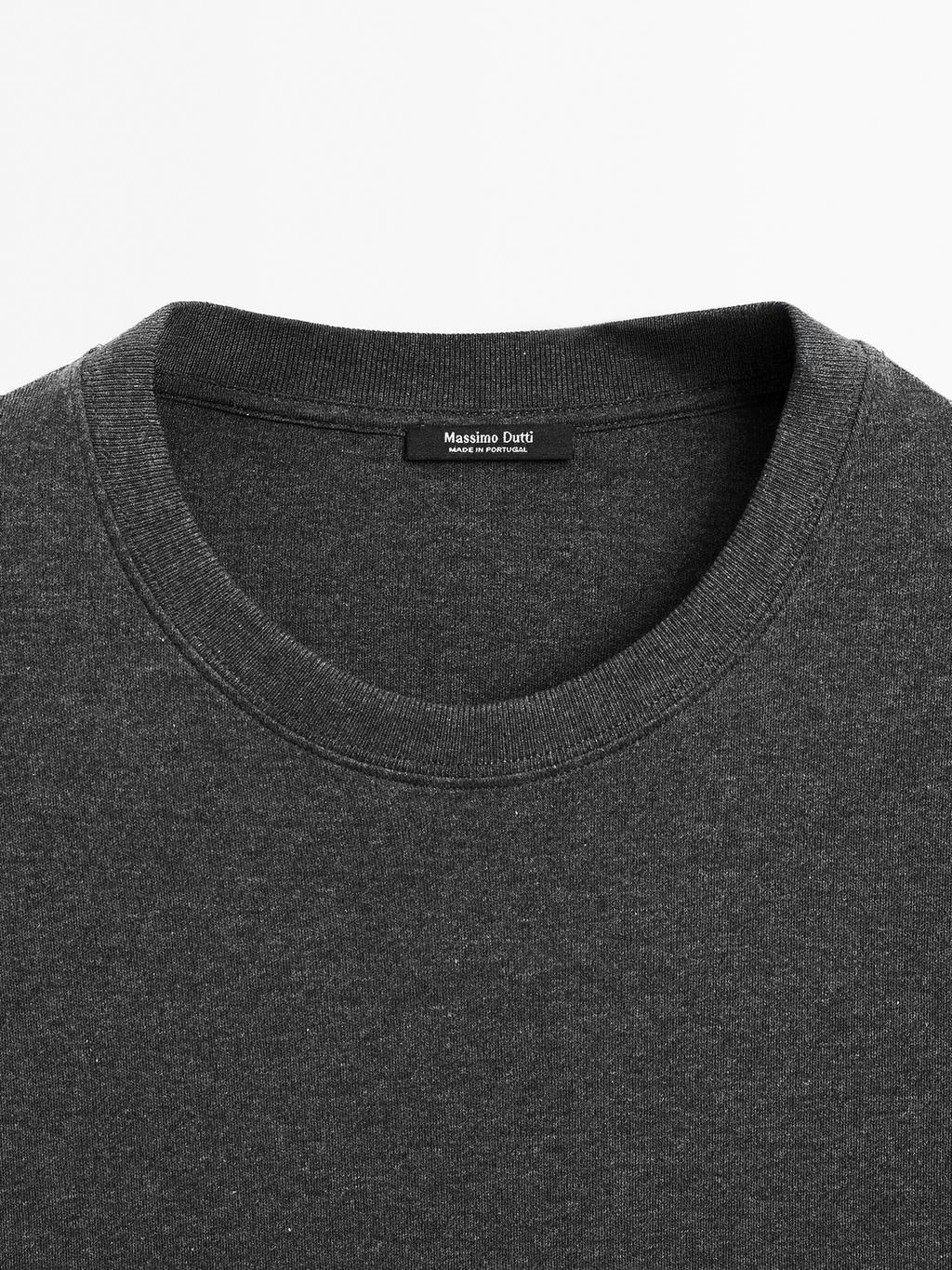 100% cotton interlock crew neck T-shirt