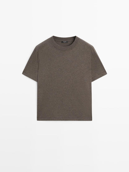 Short sleeve melange T-shirt