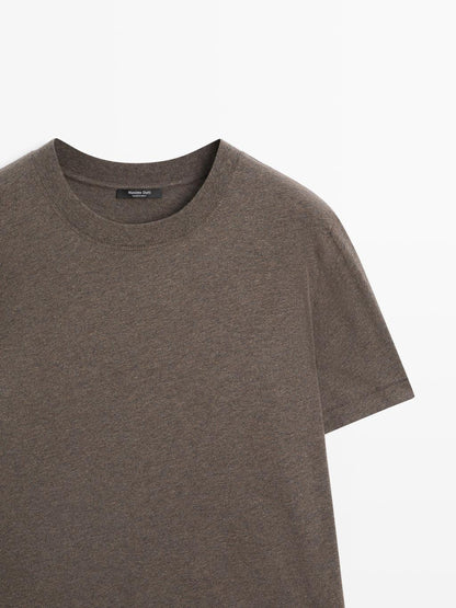 Short sleeve melange T-shirt