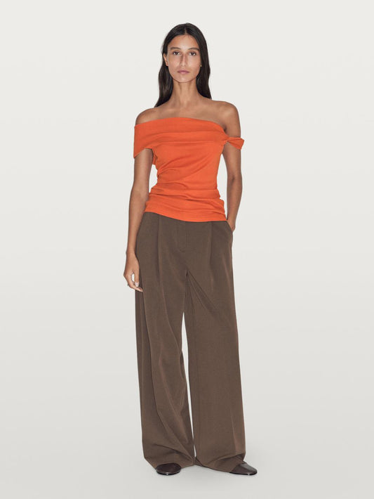 Draped top with knot detail