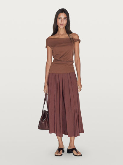 Draped top with knot detail